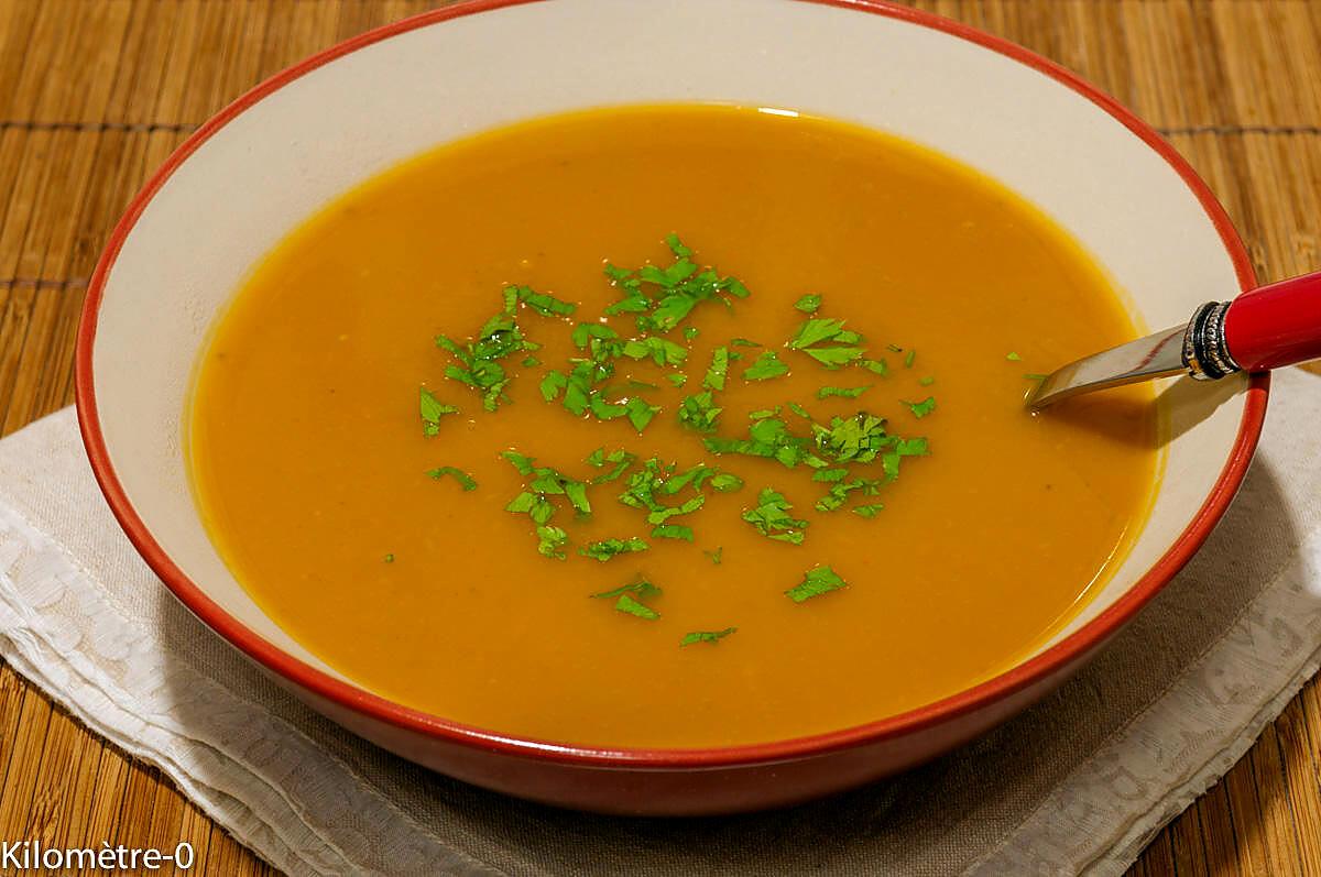 recette Soupe de potimarron aux châtaignes