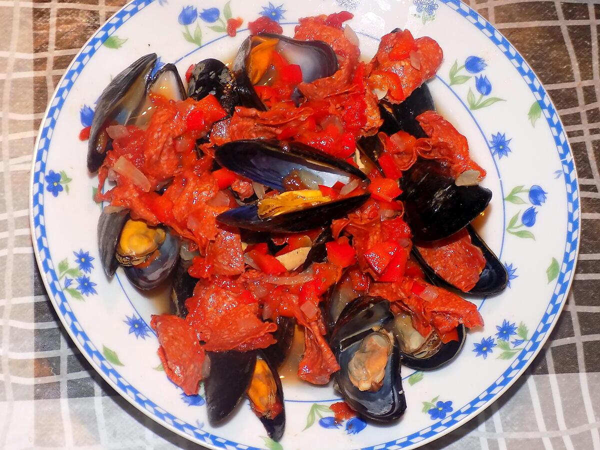 recette Moules au chorizo