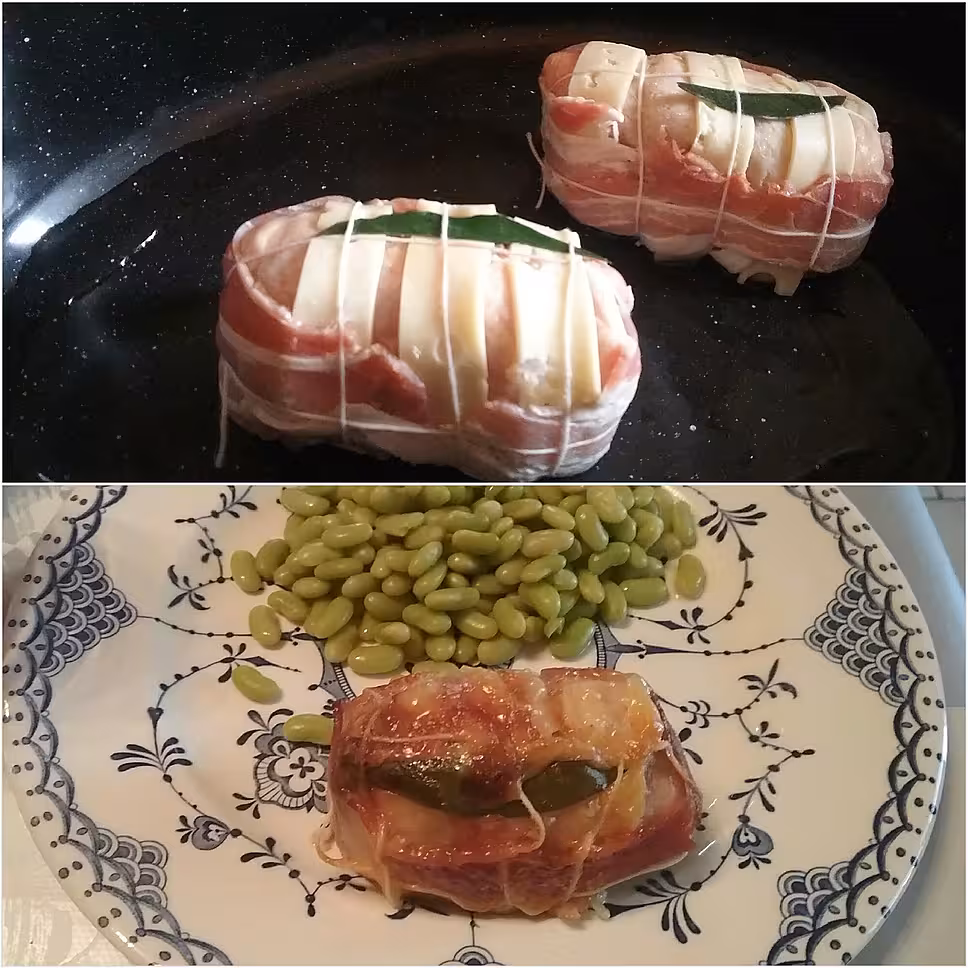recette cuisse de poulet farci façon orloff aux flageolets