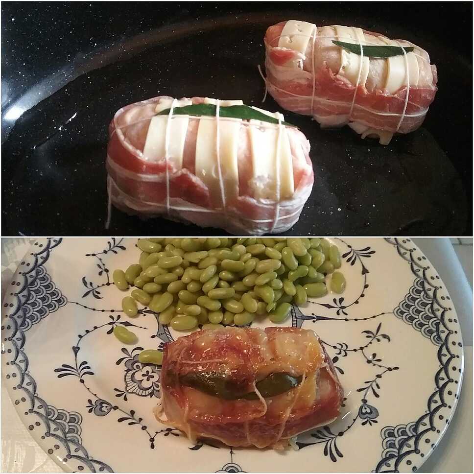 recette cuisse de poulet farci façon orloff aux flageolets