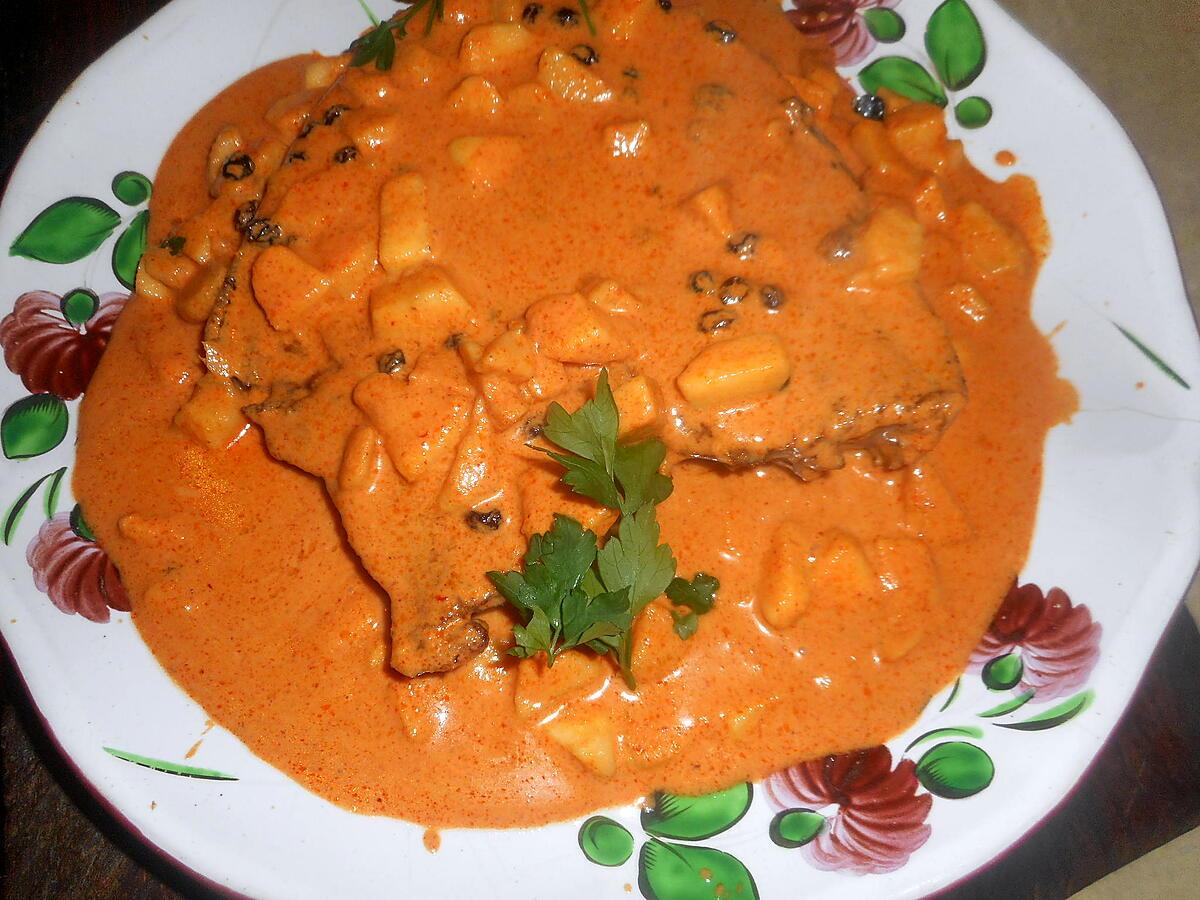 recette Tranche de thon au curry