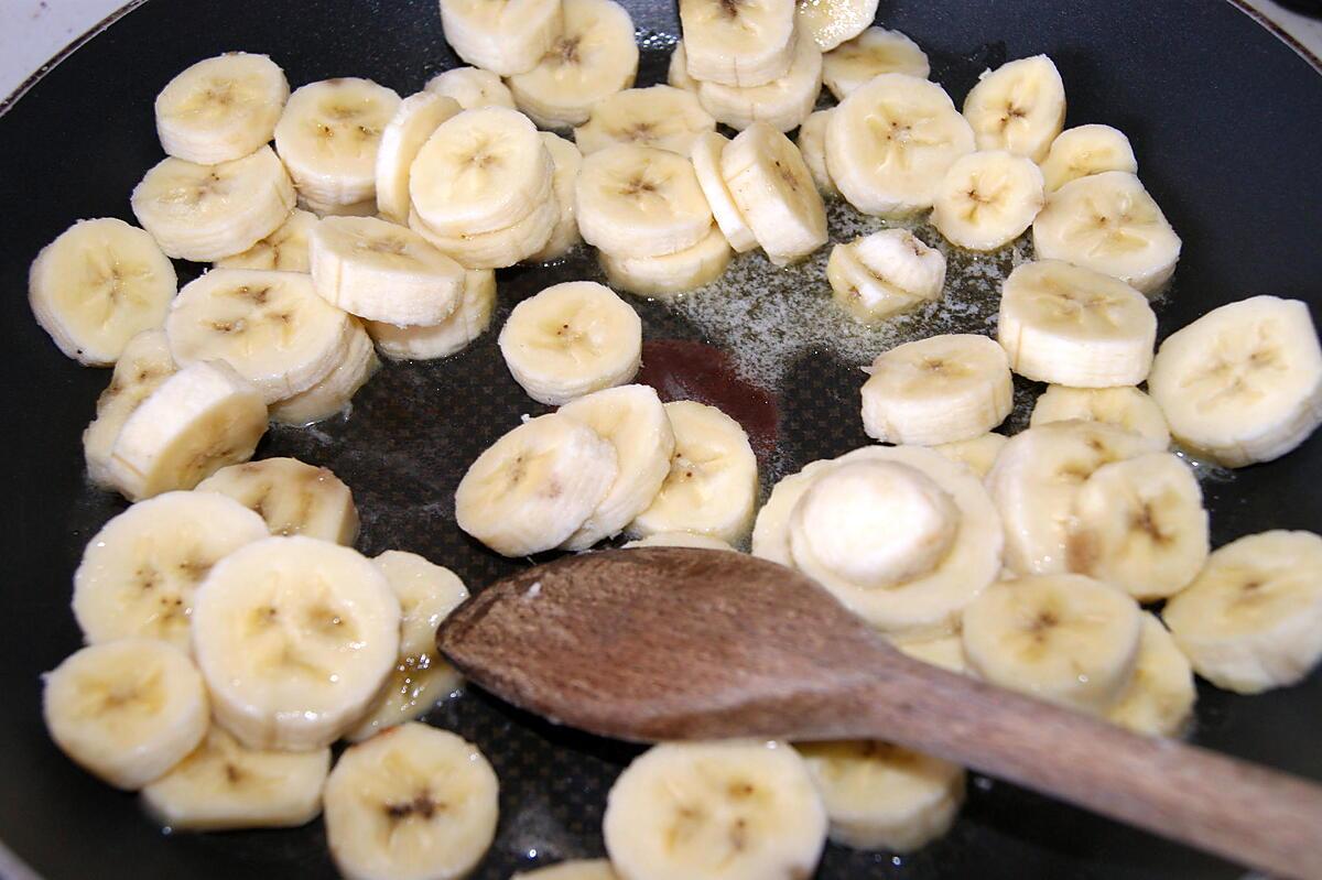 recette Tarte à la banane flambée