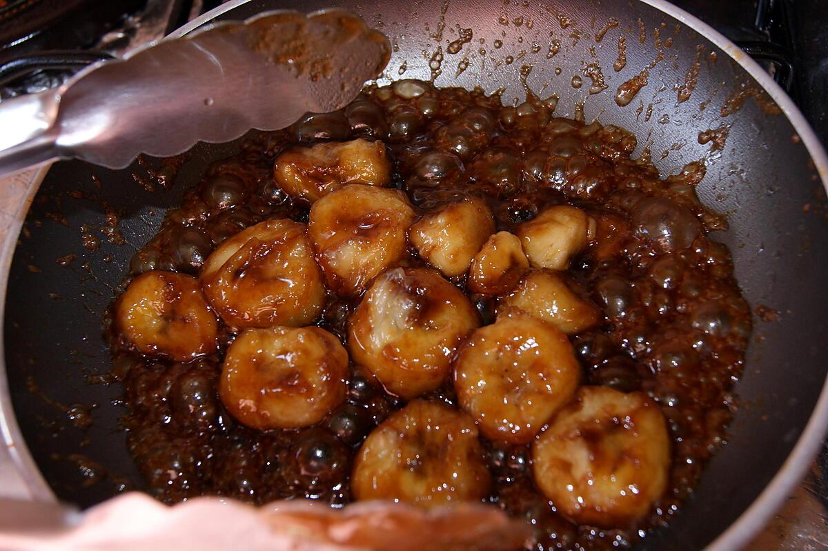 recette Tarte à la banane flambée