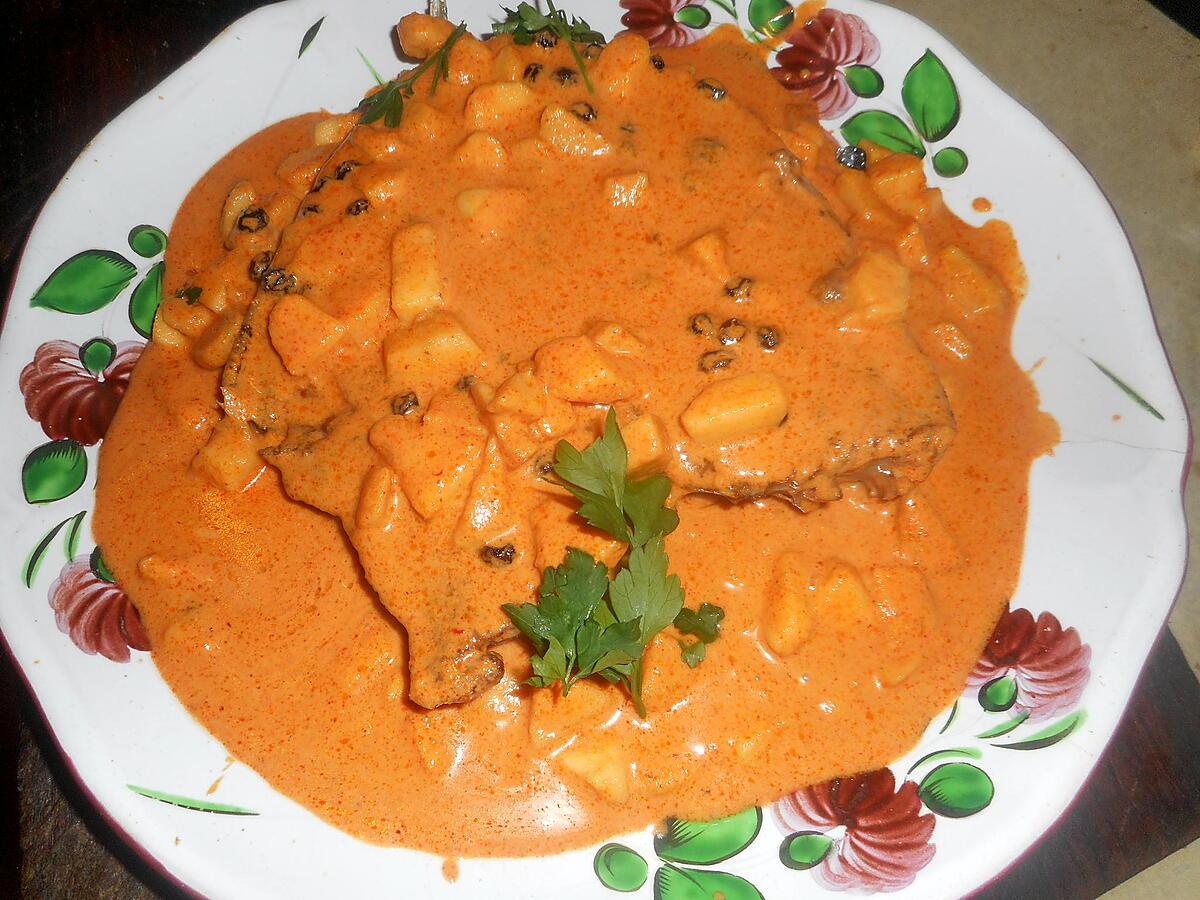 recette Tranche de thon au curry