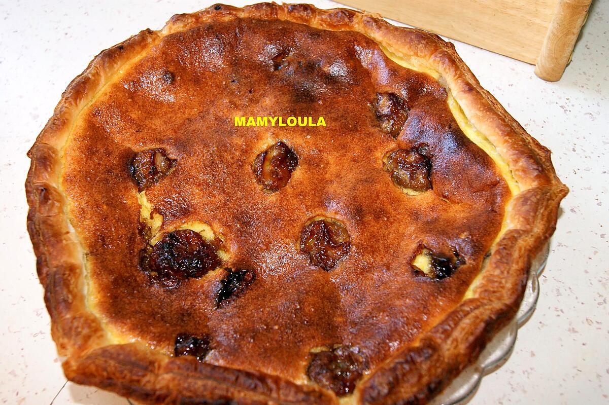 recette Tarte à la banane flambée