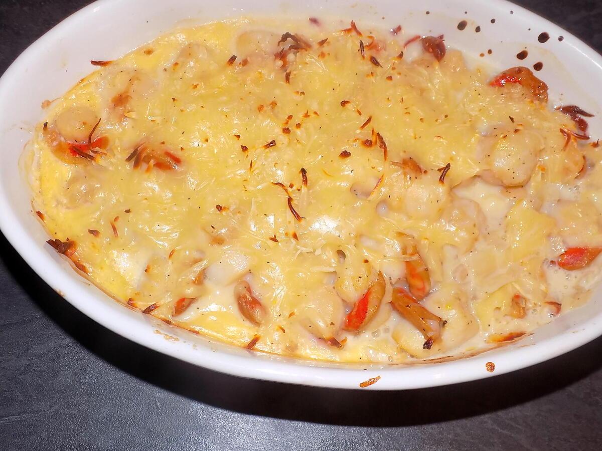 recette Gratinée de saint-jacques (compatible dukan)