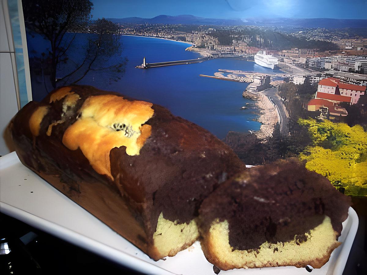 recette gateau marbré