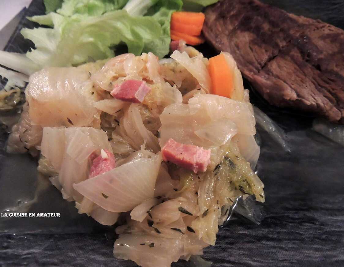 Recette de Chou chinois aux lardons par marylineH