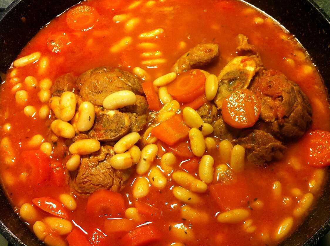 Recette de Jarret de veau aux haricots blancs