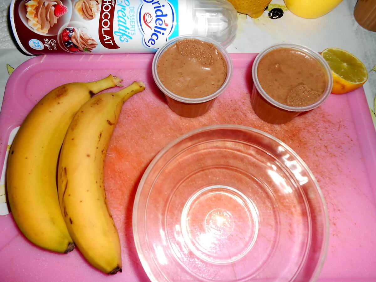 recette DESSERT BANANES CHOCOLAT