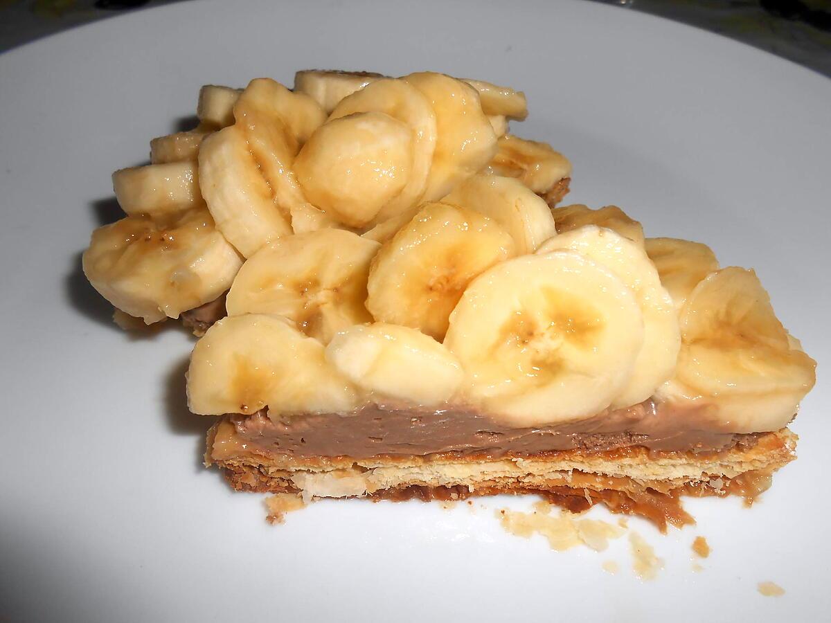 recette TARTELETTES BANANES MOUSSE CHOCOLAT