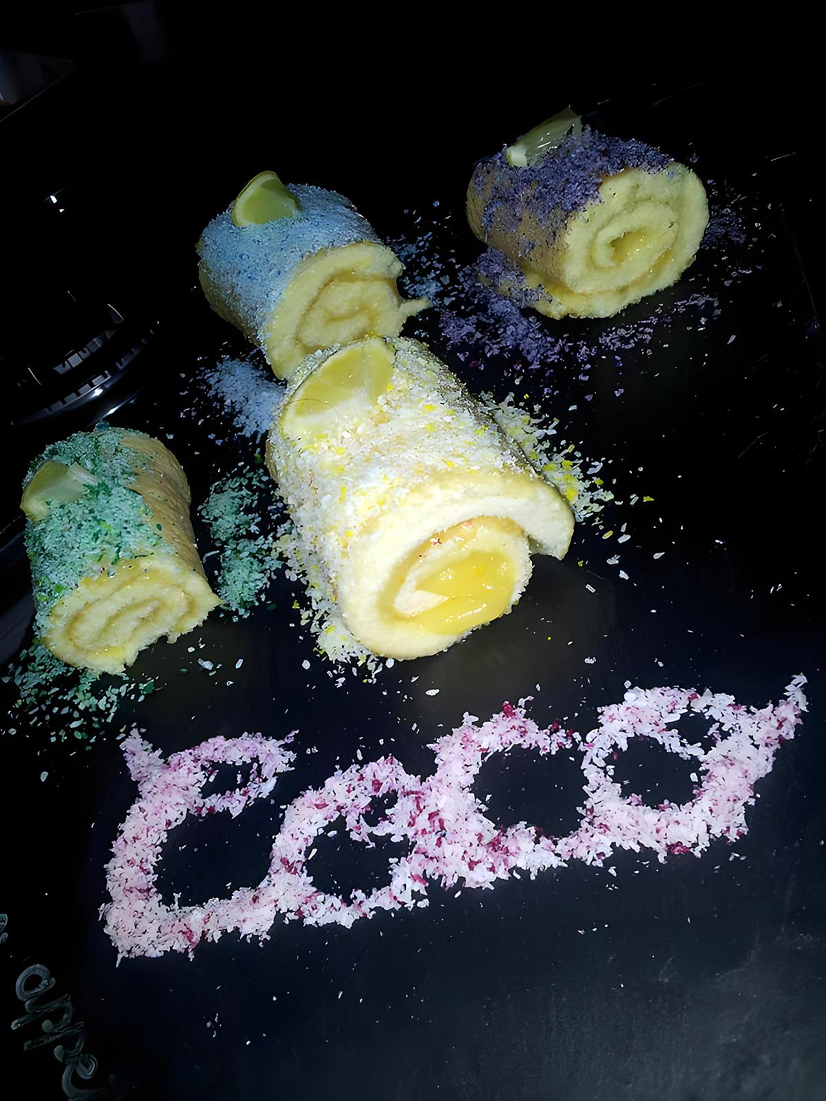 recette Mini biscuits roulé Citron-Coco