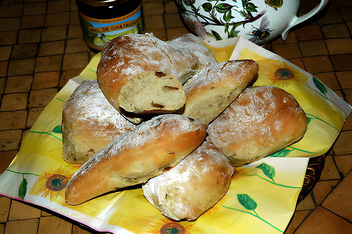 recette Petits pains au thé et raisins de Corinthe