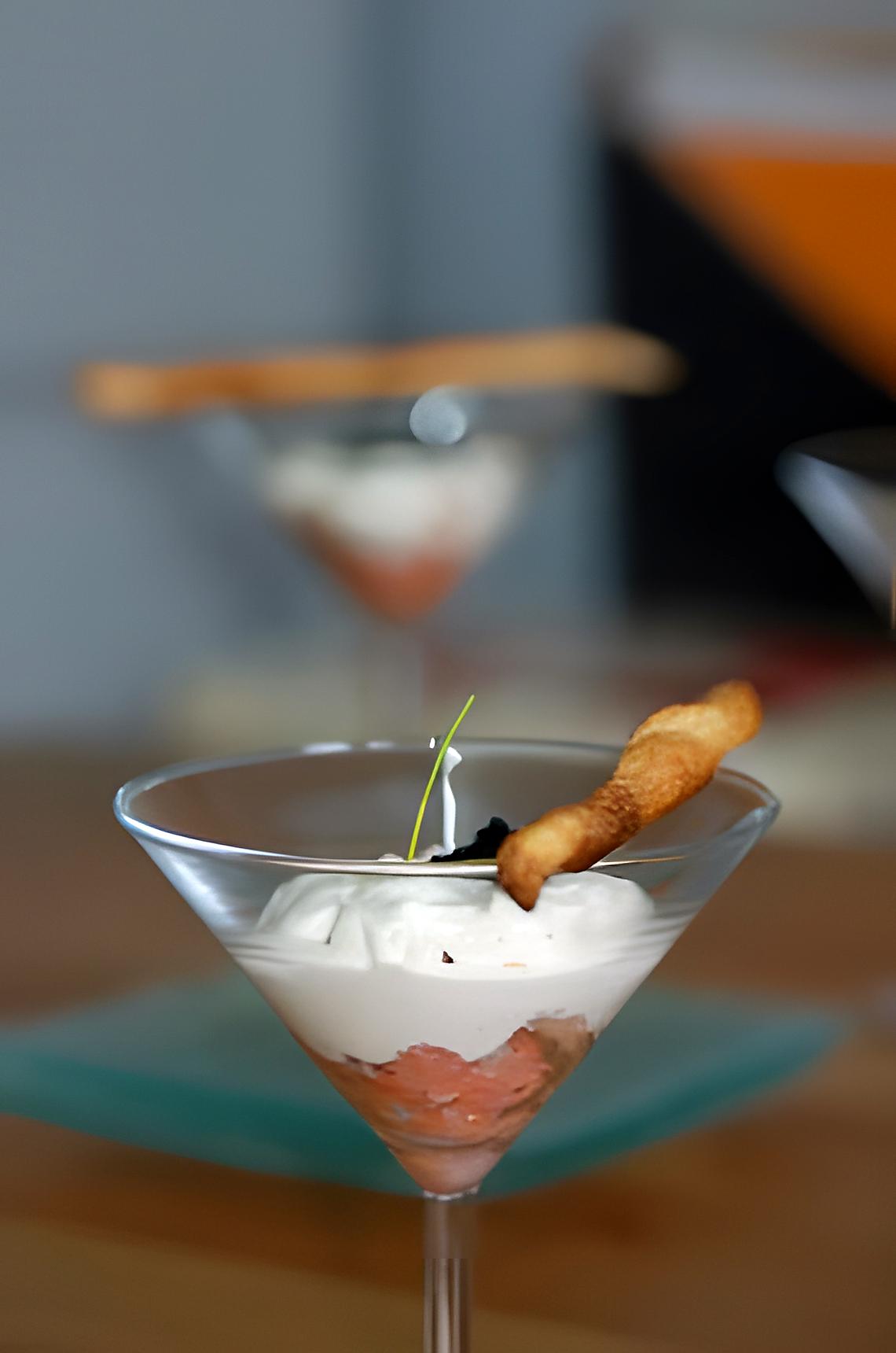 recette verrine de saumon