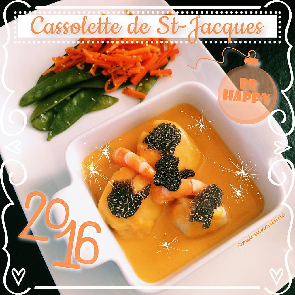 recette CASSOLETTE DE SAINT-JACQUES