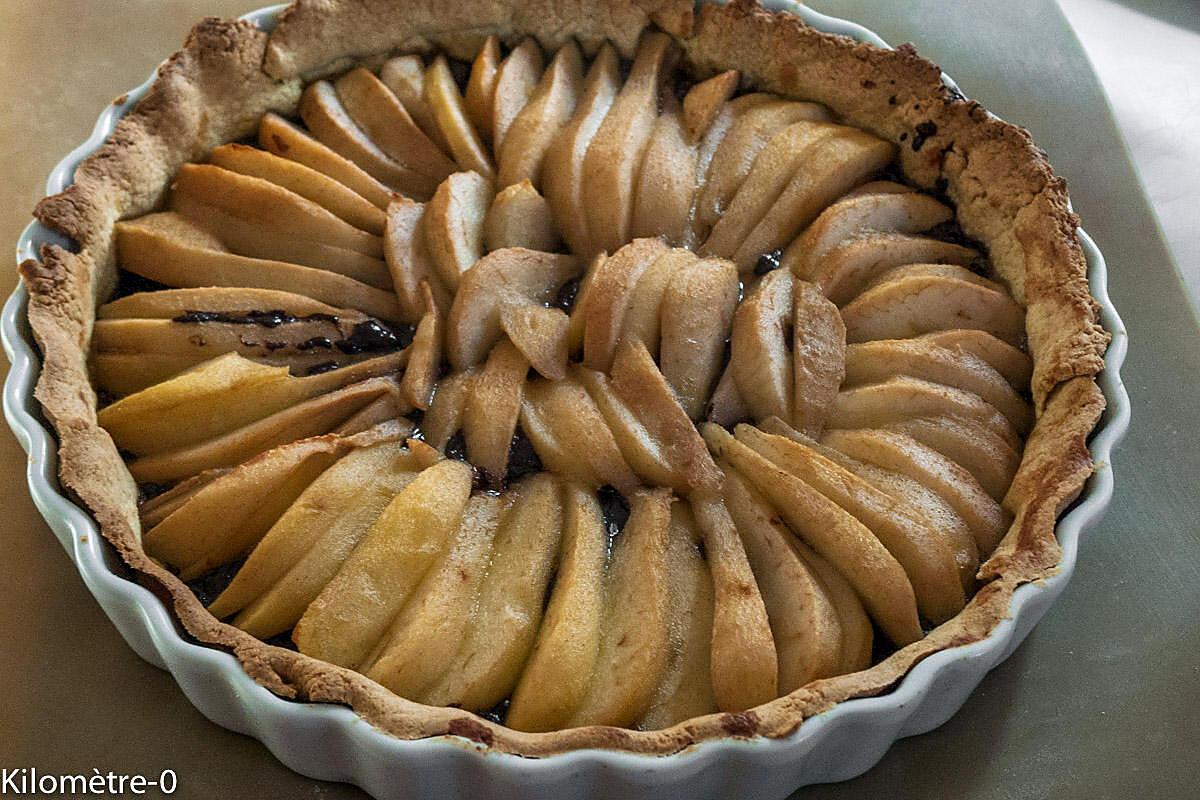 recette Tarte poire chocolat