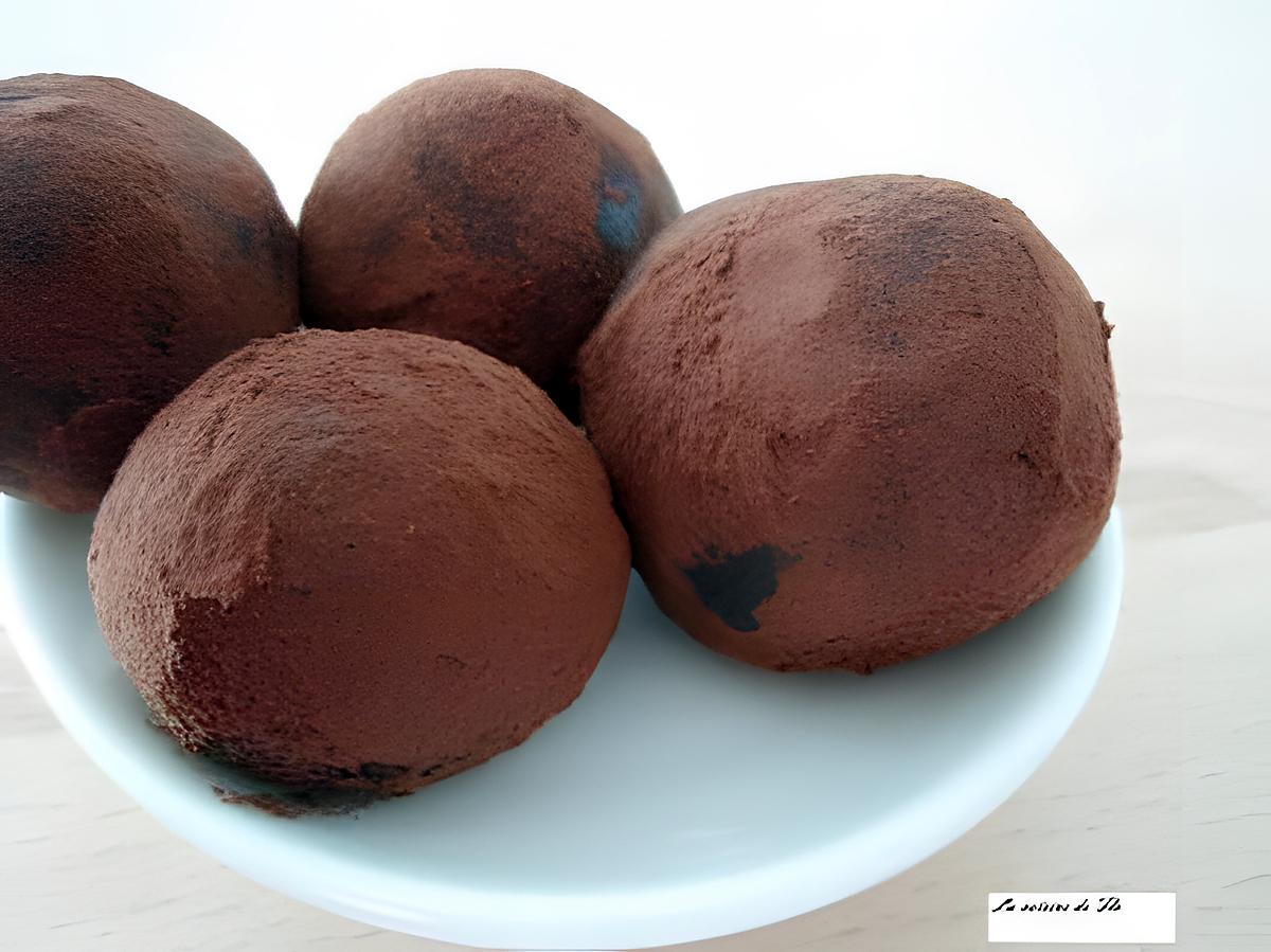 recette Truffes douceur au chocolat noir
