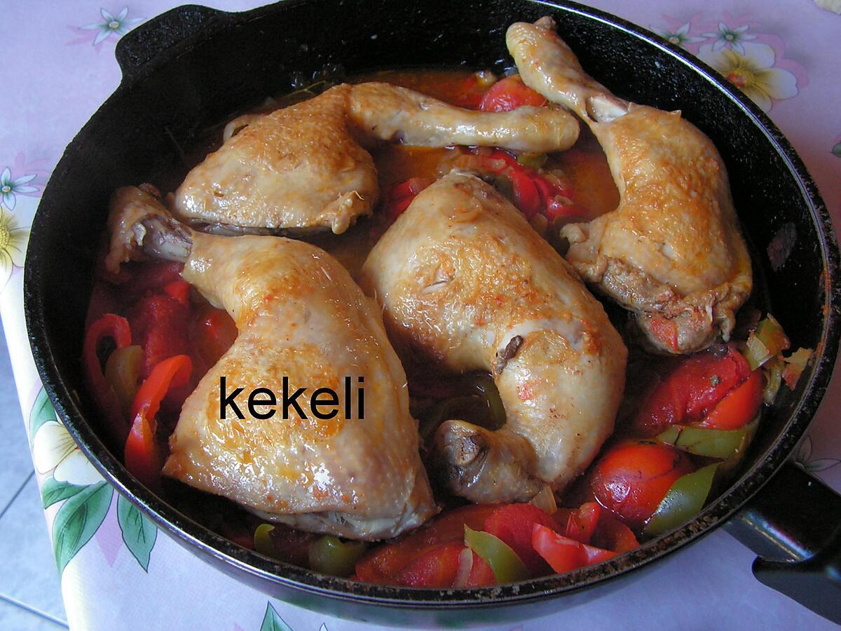 recette Poulet à la basquaise