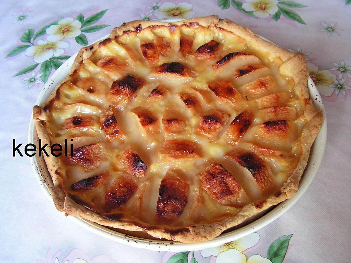 recette Tarte pommes et pudding