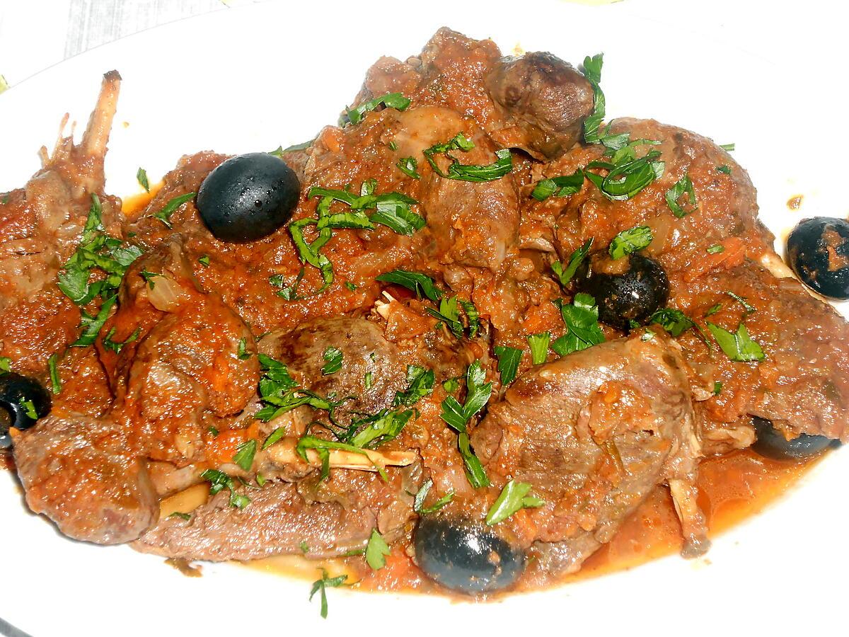 recette FOLICA EN RAGOUT A L'ITALIENNE