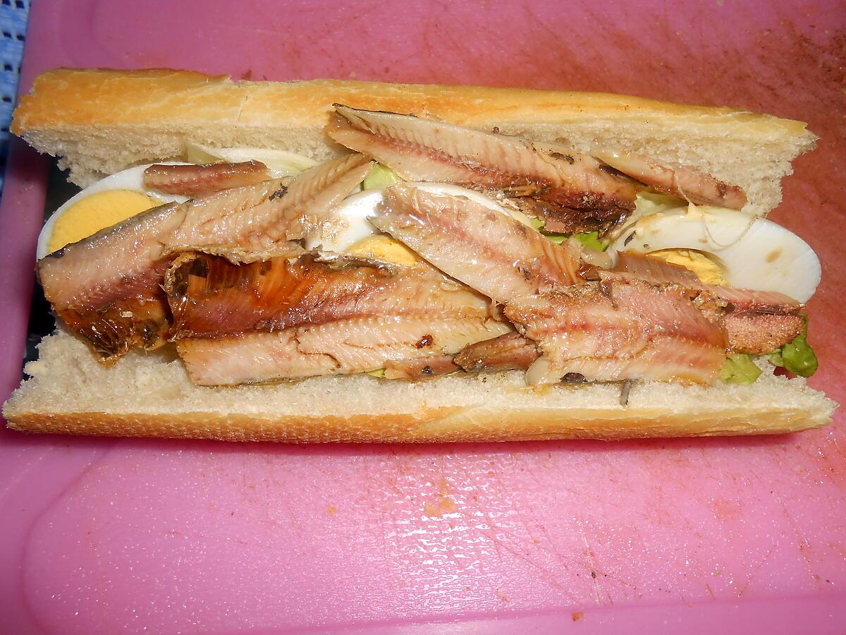 recette SANDWICH SARDINES