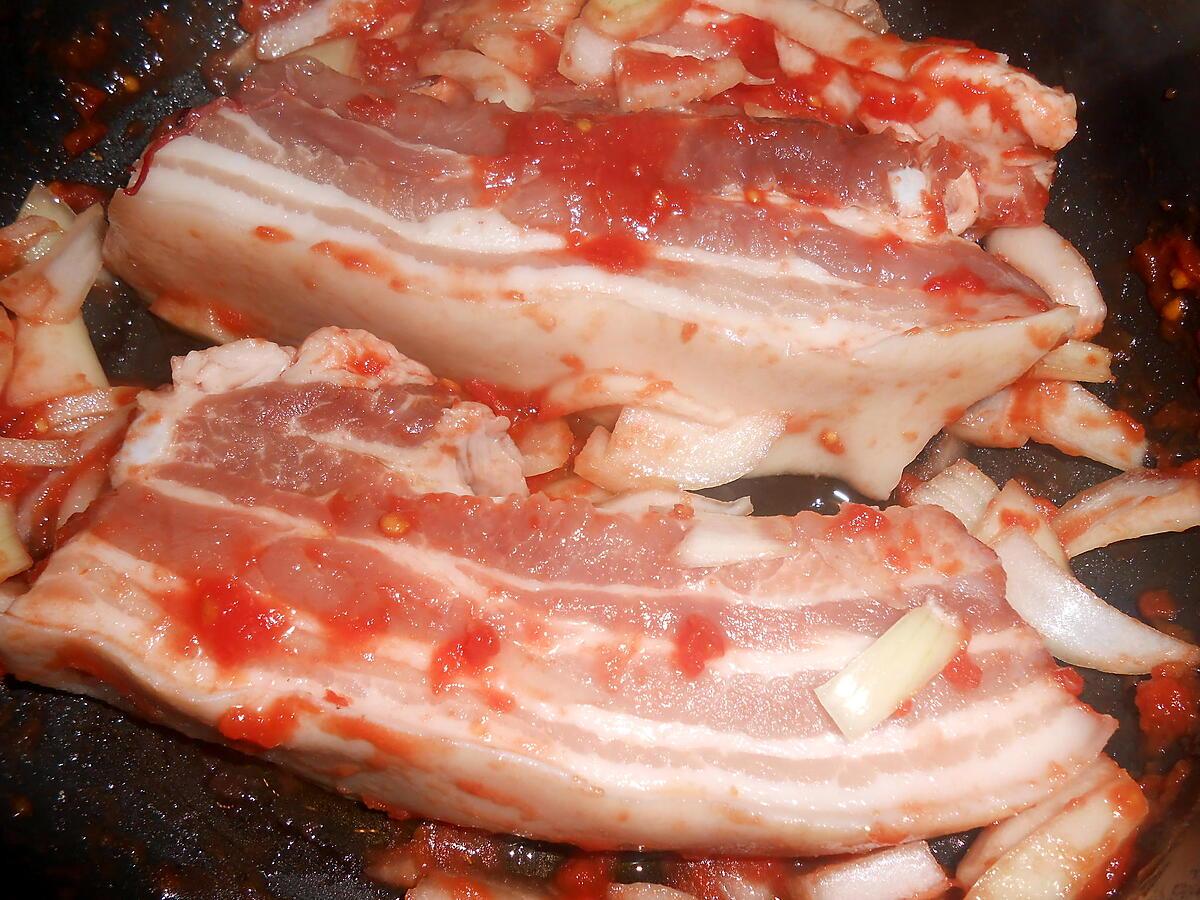 recette POITRINE DE PORC FRAICHE ALLA PUGLIESE