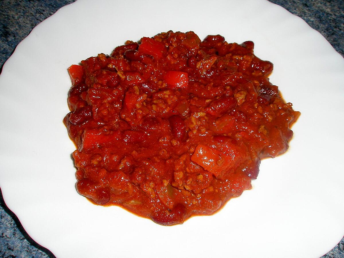 recette Chili con carné rapide