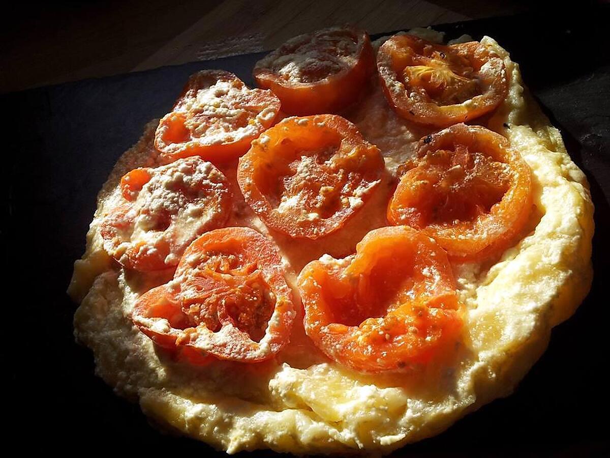 recette Tarte tatin au tomates et chévre frais