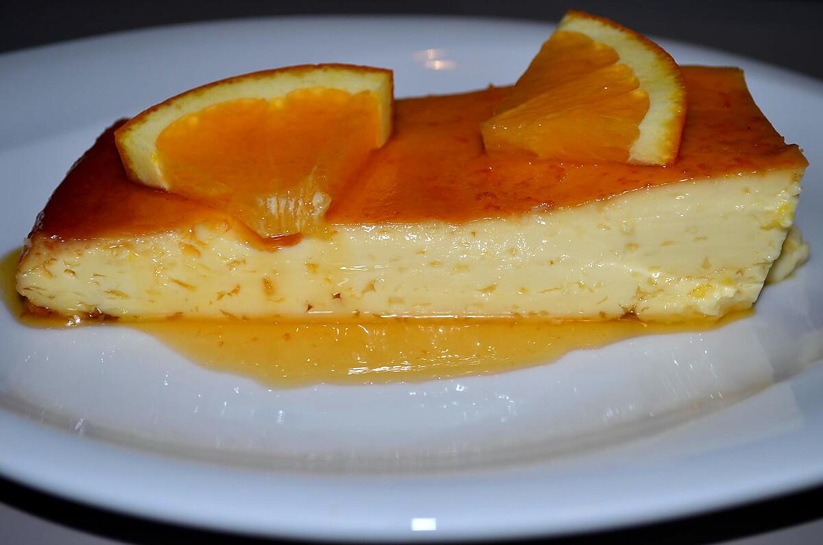 recette CREME RENVERSEE A L'ORANGE