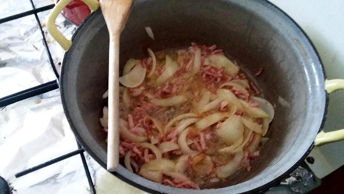 recette Pâtes aux lardons