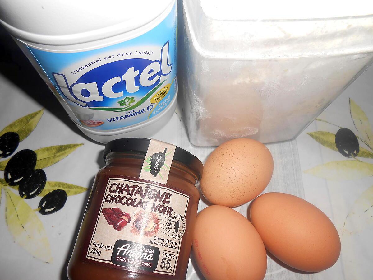 recette CREPES A LA CREME DE CHATAIGNES AU CHOCOLAT