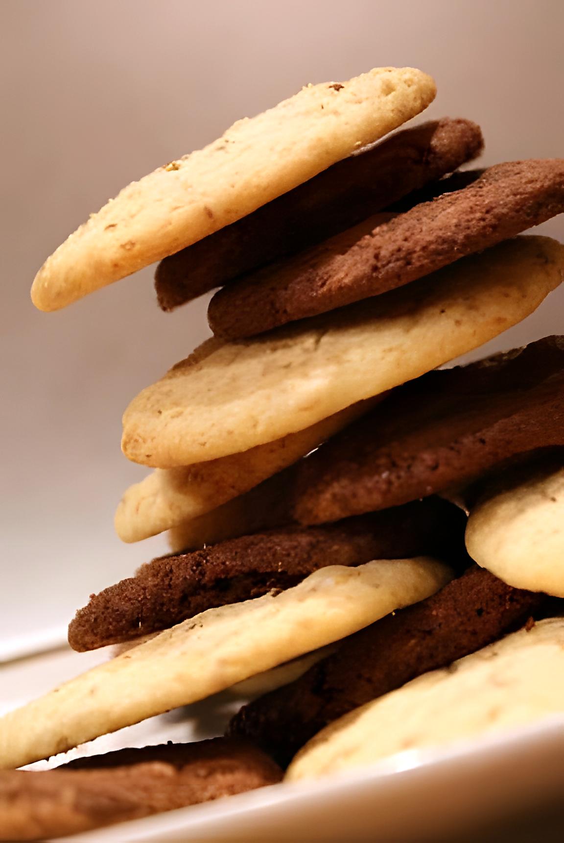 recette Cookies Chocolat Noix et Noix Pralin ... pour commencer l'année 2010 tout en douceur !