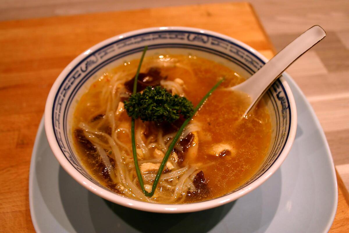 recette Soupe Vietnamienne au poulet et nouille de riz