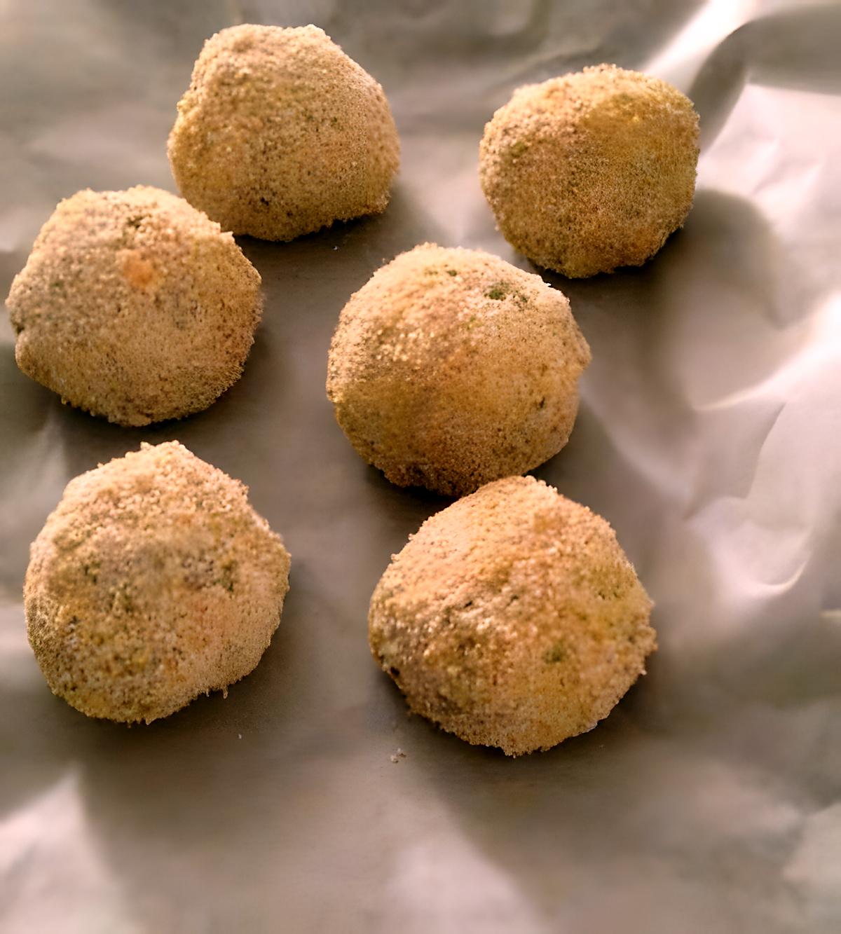 recette Arancini de mozarella et jambon