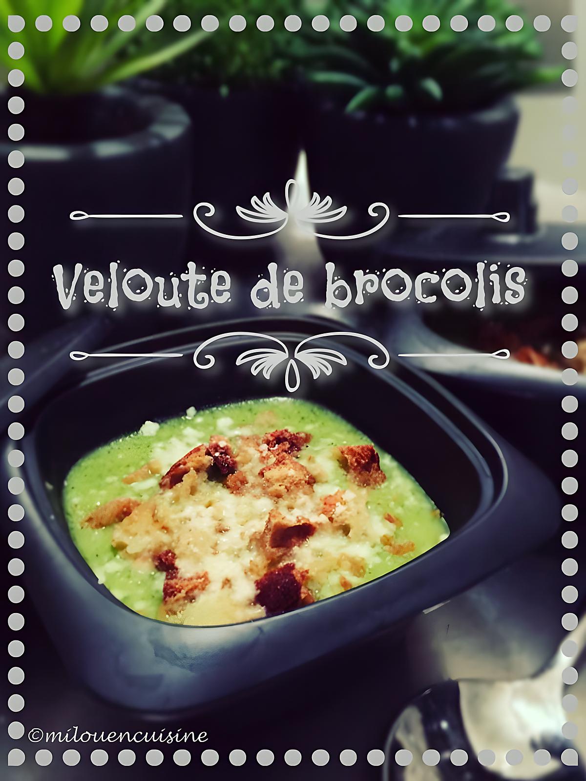 recette Velouté de brocolis