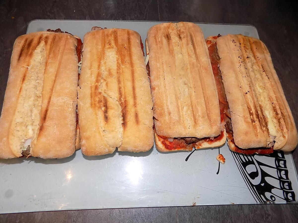 recette Panini boeuf fromage