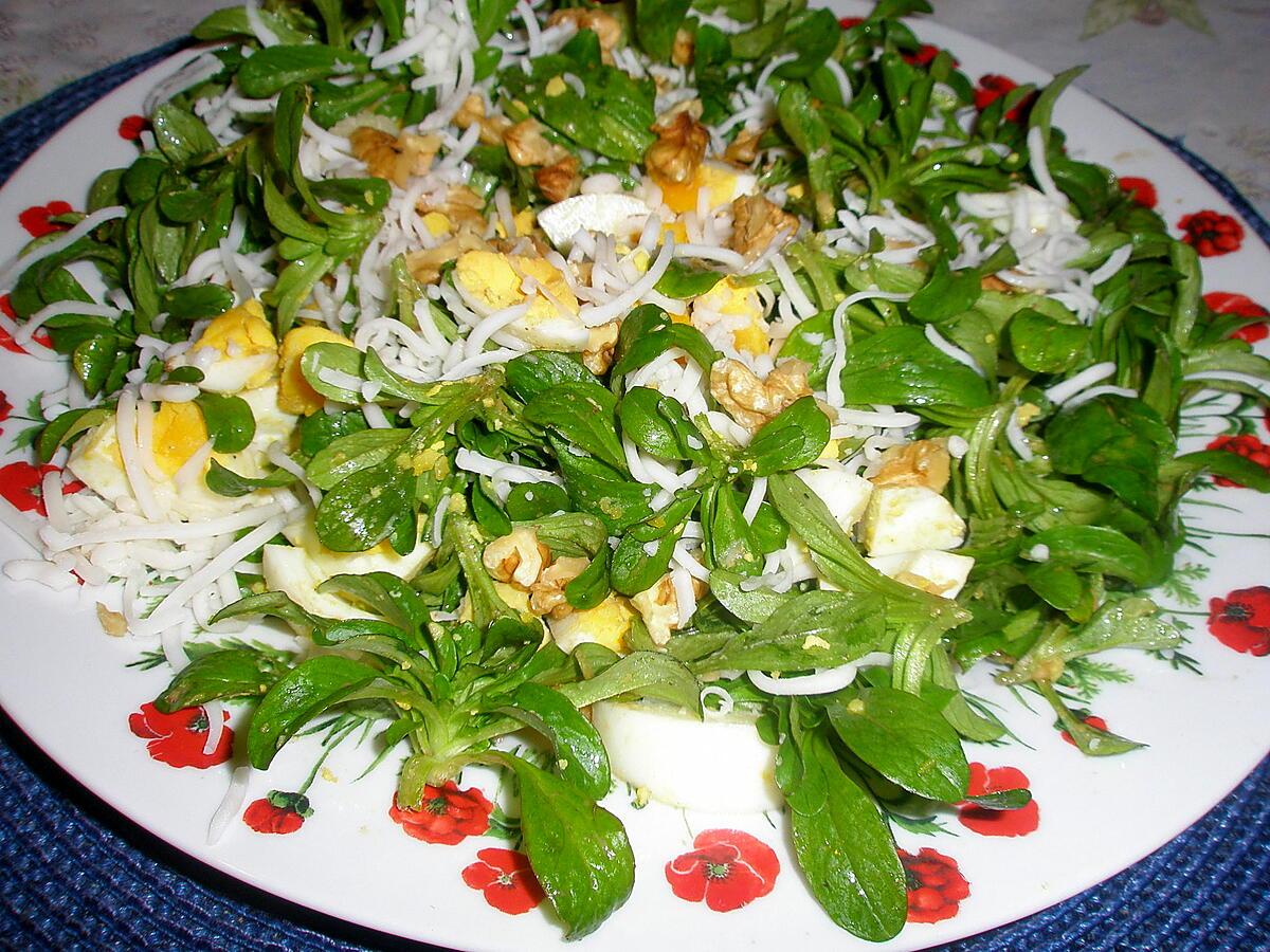 recette Salade d'un soir aux doucettes sauvages