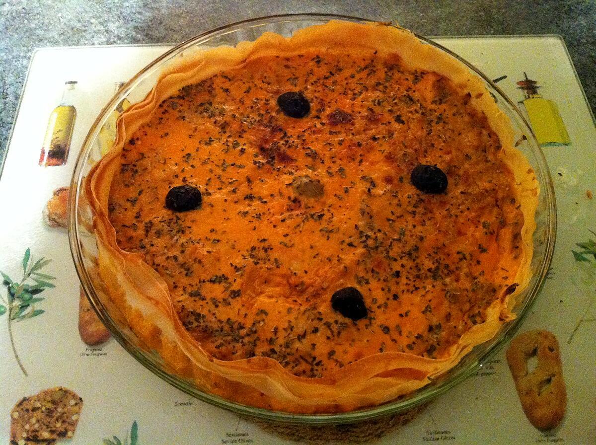 recette Tarte légère "brick" au thon