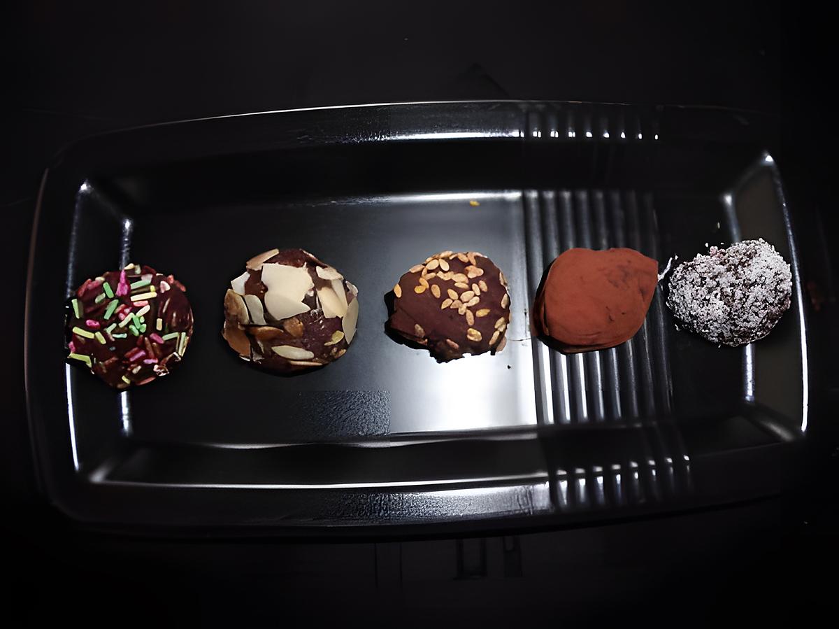 recette Truffes au chocolat revisitées