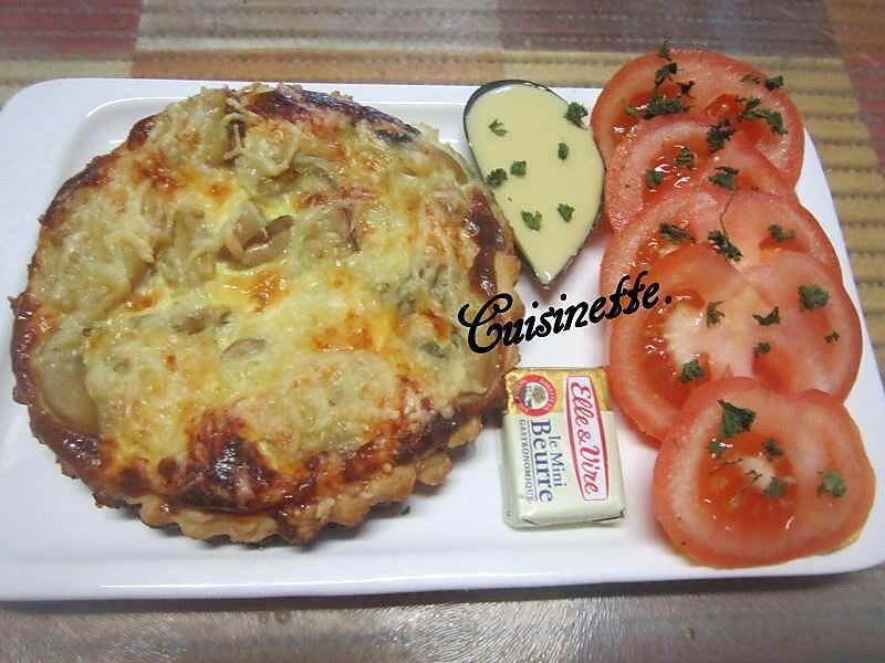 recette Quiches au jambon et champignons.