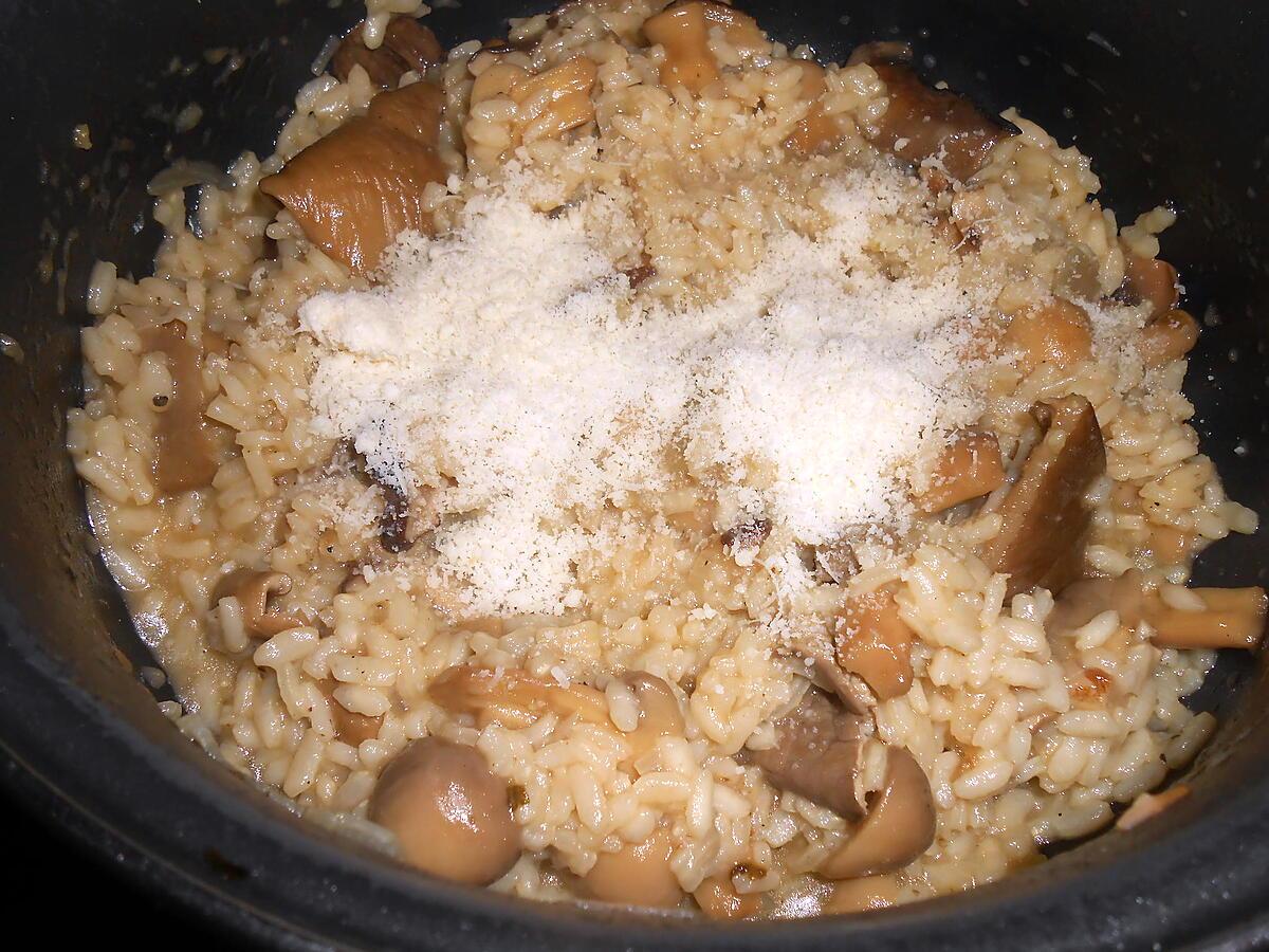 recette RISOTTO AUX CHAMPIGNONS