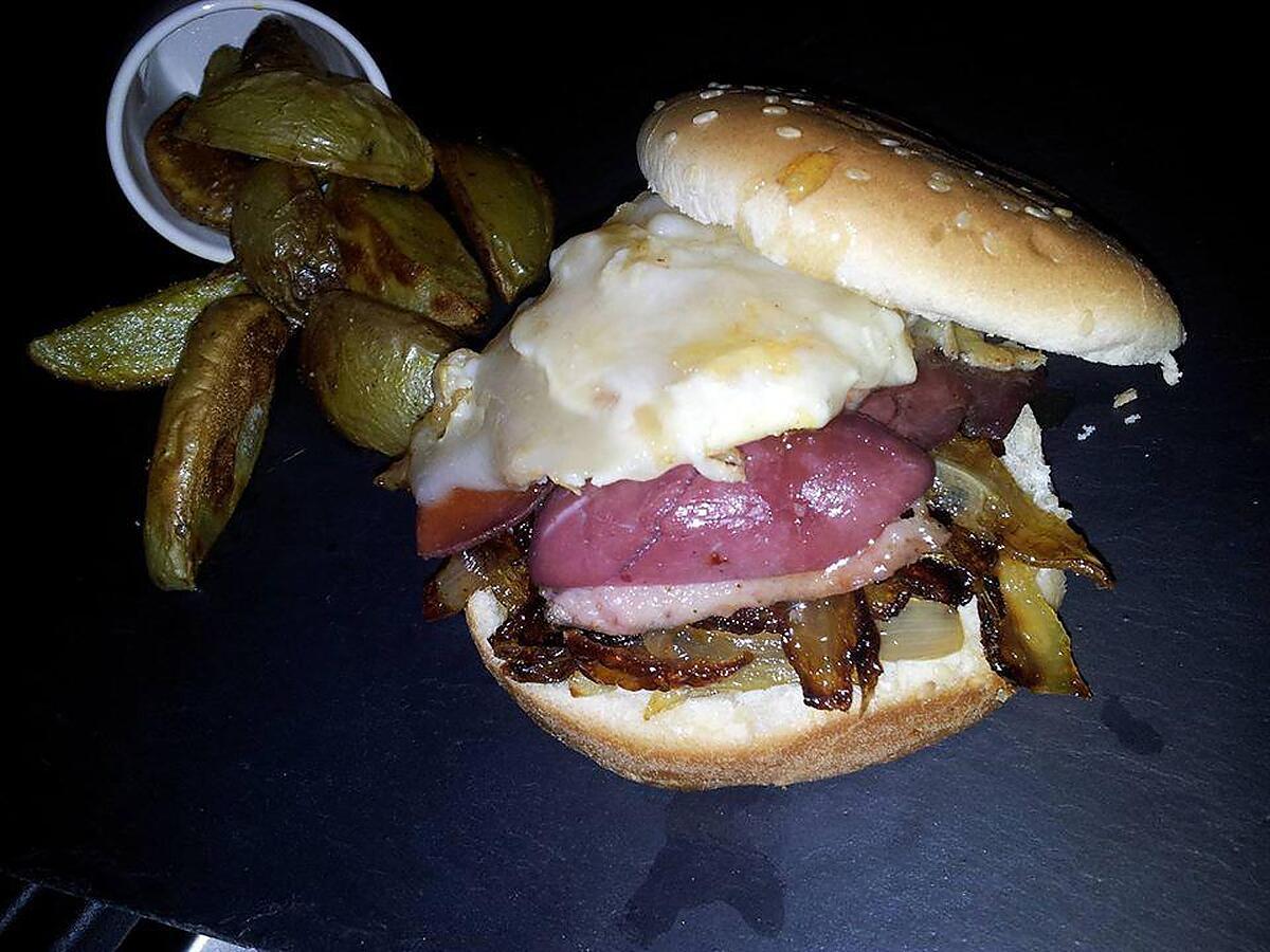 recette Burger au magret de canard chévre et miel