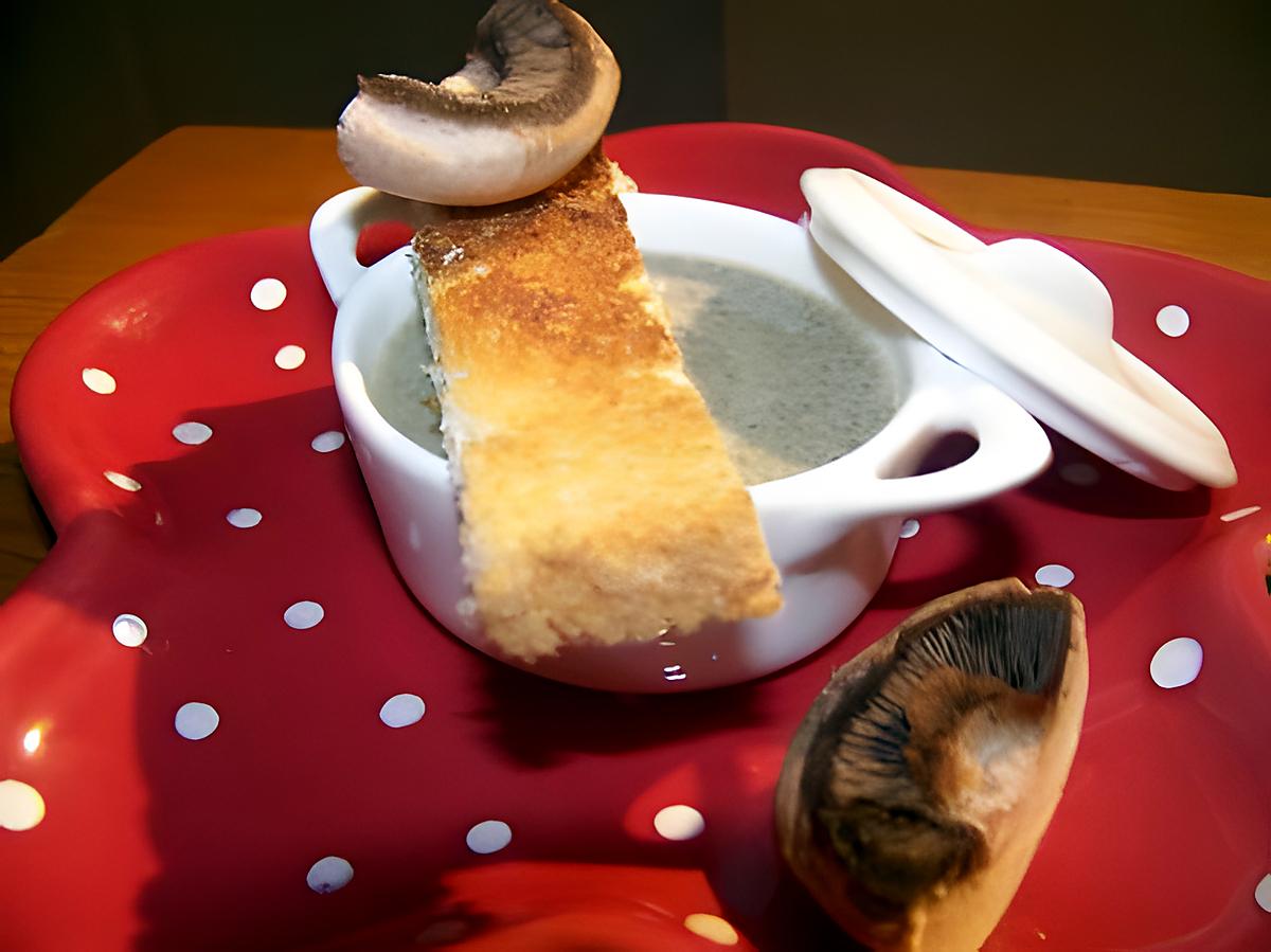 recette Velouté aux champignons de Paris