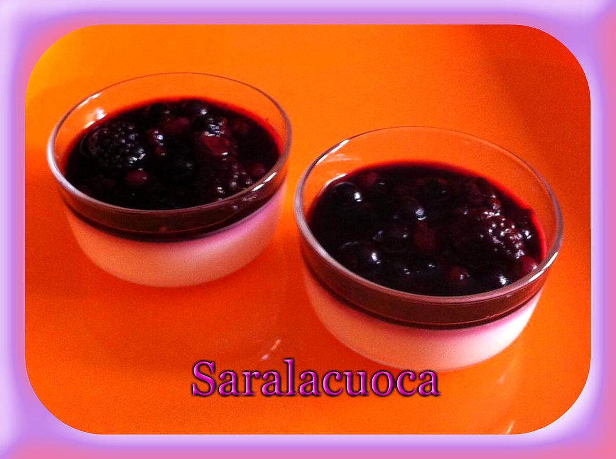 recette Panacotta aux fruits rouges