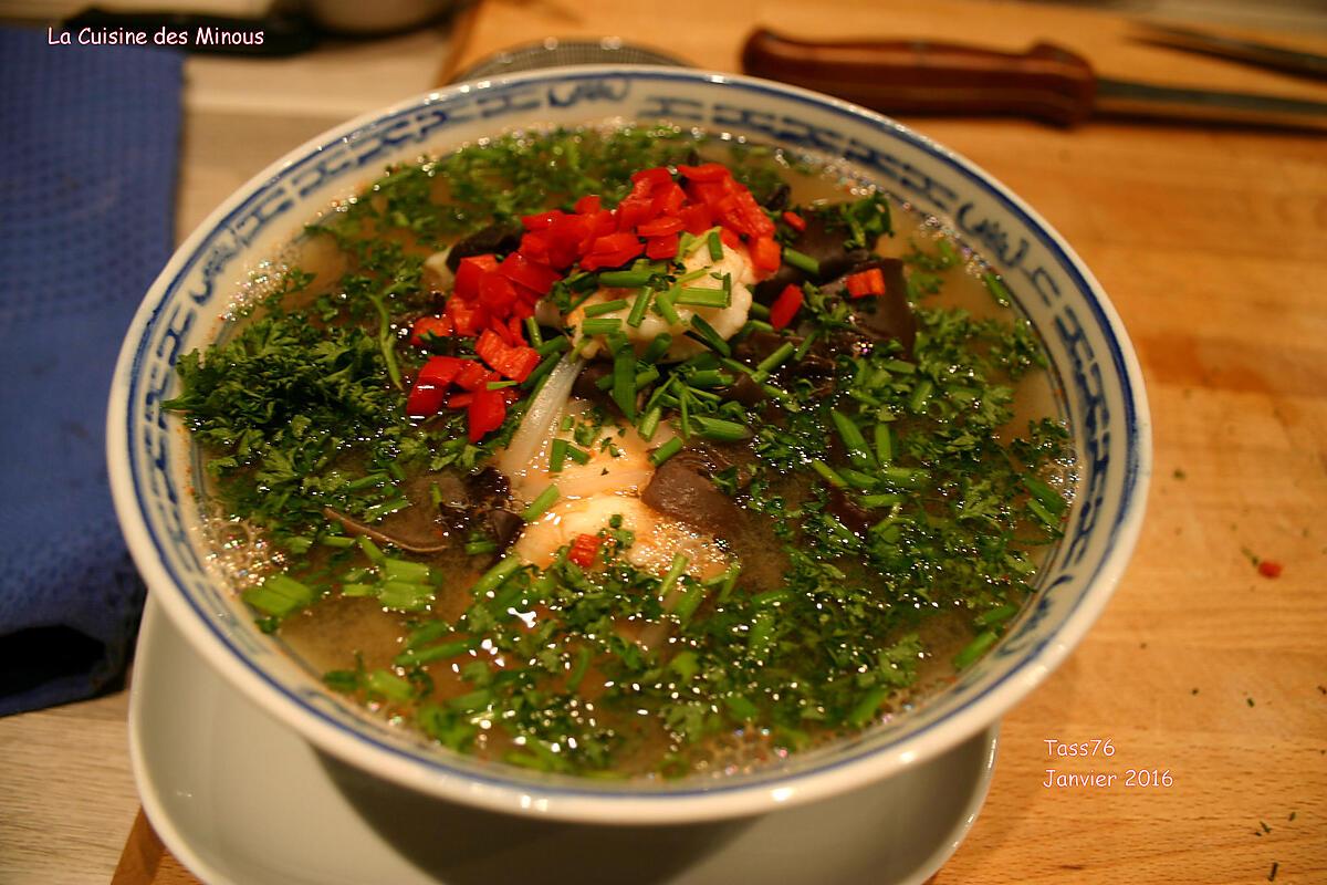 recette Soupe Vietnamienne aux Crevettes