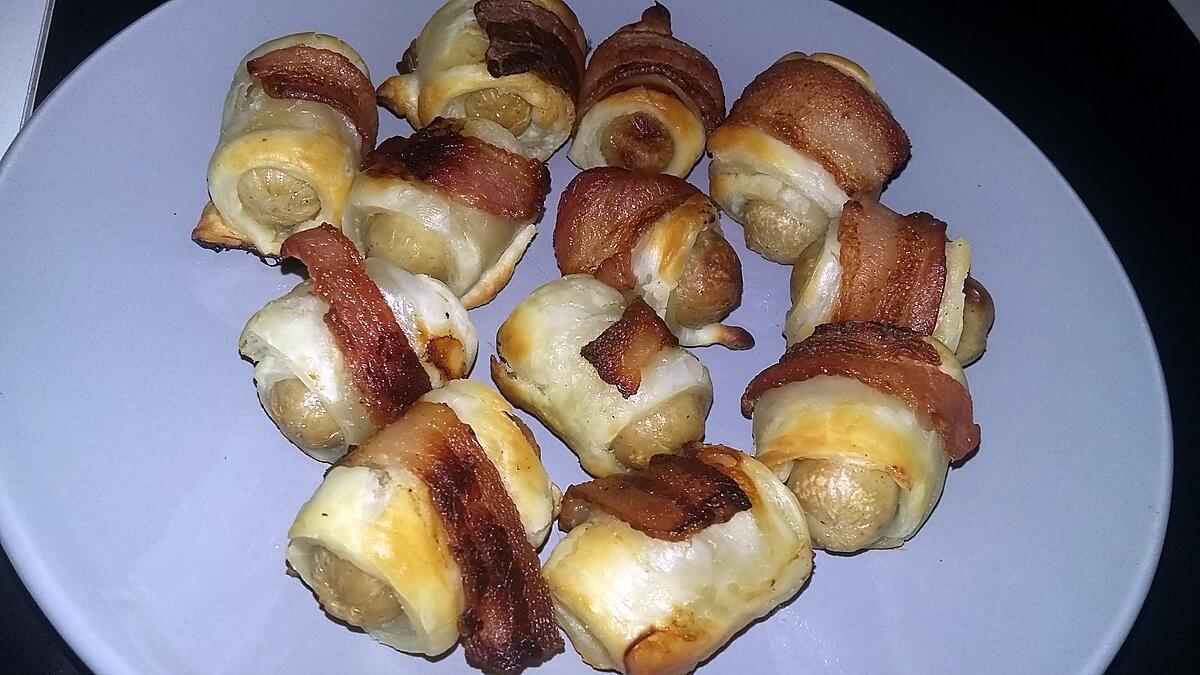 recette Minis boudins feuilleté enlardé