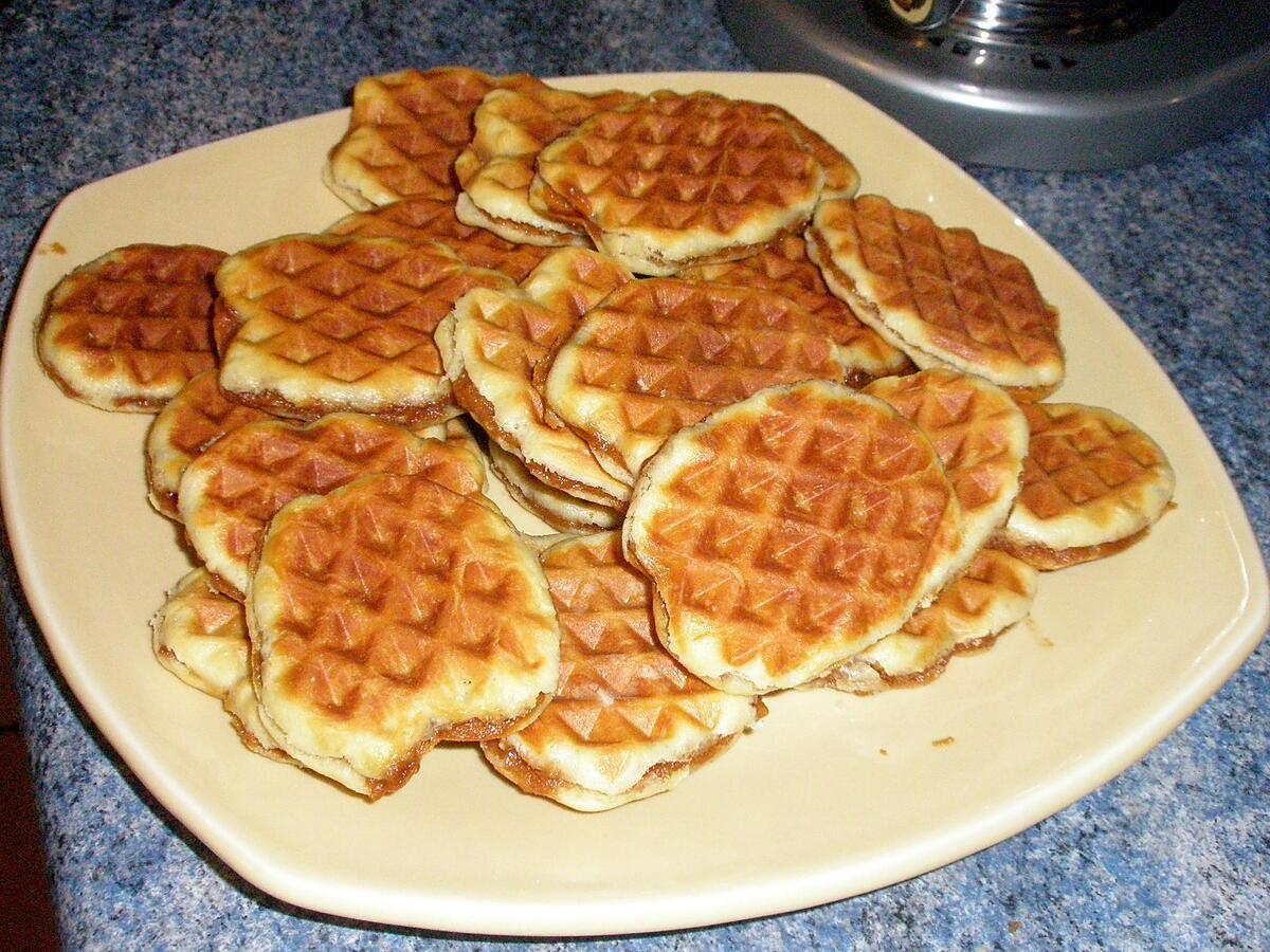 recette Gaufres fourrées à la vergeoise: Merci à Rosy et Melayers !