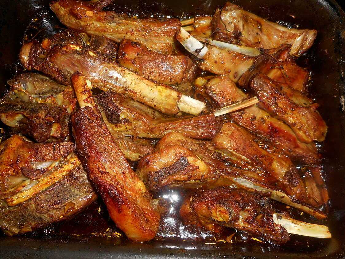 Recette de Collier et poitrine d agneau grillé au four