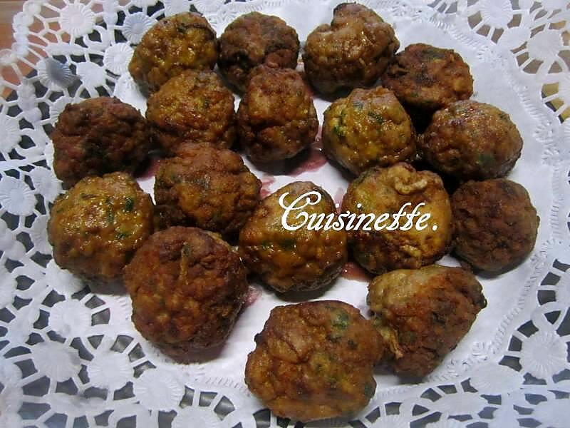 recette Boulettes de viandes au curcuma.