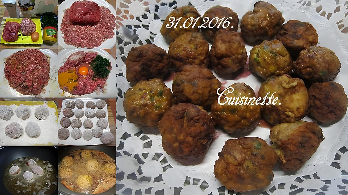 recette Boulettes de viandes au curcuma.